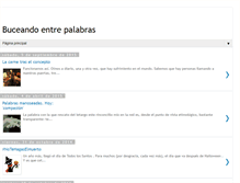 Tablet Screenshot of buceandoentrepalabras.blogspot.com
