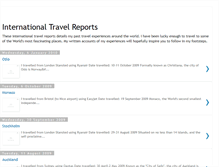 Tablet Screenshot of international-travel-reports.blogspot.com