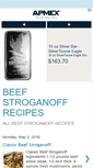 Mobile Screenshot of beefstroganoffrecipes.blogspot.com