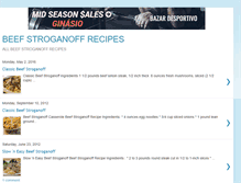 Tablet Screenshot of beefstroganoffrecipes.blogspot.com