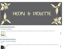 Tablet Screenshot of henriviolette.blogspot.com