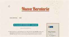 Desktop Screenshot of nuevabarataria.blogspot.com