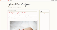 Desktop Screenshot of fairchilddesigns.blogspot.com