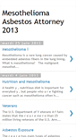 Mobile Screenshot of mesothelioma-asbestos-attorney-2013.blogspot.com