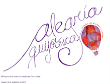 Tablet Screenshot of alegriaquijotesca.blogspot.com