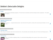 Tablet Screenshot of debbiesdelectabledelights.blogspot.com