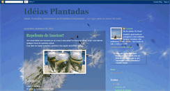 Desktop Screenshot of ideiasplantadas.blogspot.com