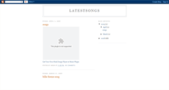 Desktop Screenshot of latestsongsforyouth.blogspot.com