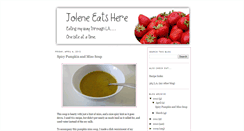 Desktop Screenshot of joleneeatshere.blogspot.com
