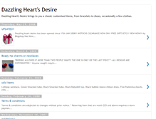 Tablet Screenshot of dazzling-heart-desire.blogspot.com