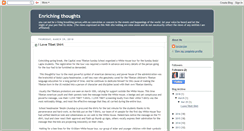 Desktop Screenshot of enrichingthoughts.blogspot.com