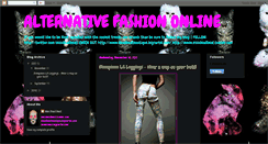 Desktop Screenshot of alternativefashiononline.blogspot.com
