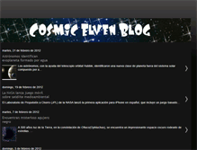 Tablet Screenshot of cosmicelven.blogspot.com