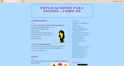 Desktop Screenshot of explicacionesparatontos.blogspot.com