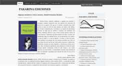 Desktop Screenshot of pakarinaediciones.blogspot.com