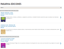 Tablet Screenshot of pakarinaediciones.blogspot.com