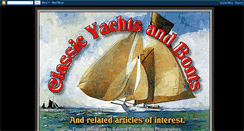 Desktop Screenshot of classic-yachts.blogspot.com