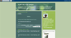 Desktop Screenshot of flinthillsofkansas.blogspot.com