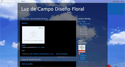 Desktop Screenshot of luzdecampofloreria.blogspot.com