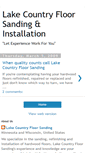 Mobile Screenshot of lakecountryfloorsanding.blogspot.com