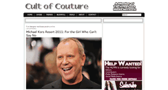 Desktop Screenshot of cultofcouture.blogspot.com