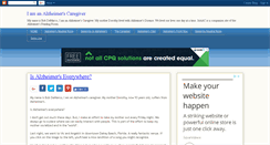 Desktop Screenshot of iamanalzheimerscaregiver.blogspot.com