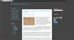 Desktop Screenshot of cartadelapaz-especiales.blogspot.com