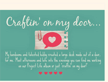 Tablet Screenshot of craftin-on-my-door.blogspot.com