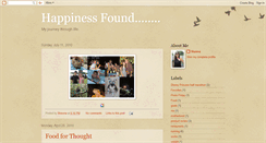 Desktop Screenshot of happiness-found.blogspot.com