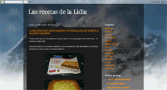 Desktop Screenshot of lasrecetasdelalidia.blogspot.com