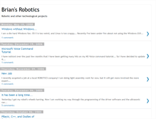 Tablet Screenshot of briansrobotics.blogspot.com