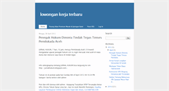 Desktop Screenshot of infolowongankerja3.blogspot.com