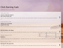 Tablet Screenshot of clickearningcash.blogspot.com