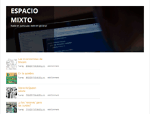 Tablet Screenshot of espaciomixto.blogspot.com