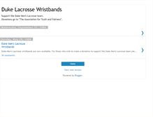 Tablet Screenshot of dukelacrossewristbands.blogspot.com