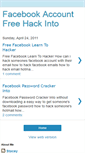 Mobile Screenshot of facebookaccountfreehackinto.blogspot.com
