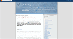 Desktop Screenshot of ldstheology.blogspot.com