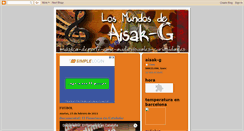 Desktop Screenshot of aisakg.blogspot.com