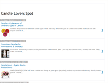 Tablet Screenshot of candleloversspot.blogspot.com