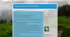 Desktop Screenshot of ilyria-screensoflifescribbles.blogspot.com