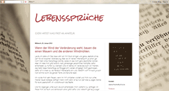 Desktop Screenshot of lebenssprueche.blogspot.com