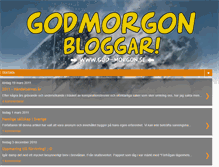 Tablet Screenshot of godmorgon-sverige.blogspot.com