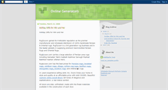 Desktop Screenshot of online-generators.blogspot.com