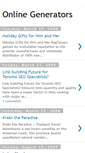 Mobile Screenshot of online-generators.blogspot.com