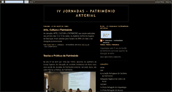 Desktop Screenshot of jornadas-patrimonioarterial.blogspot.com