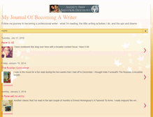 Tablet Screenshot of myjournalofbecomingawriter.blogspot.com