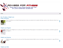 Tablet Screenshot of advicesforfitness.blogspot.com