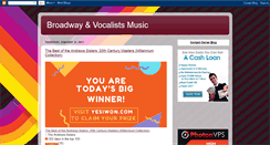 Desktop Screenshot of broadwayvocalistsmusic.blogspot.com