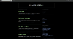 Desktop Screenshot of frasesnegras.blogspot.com