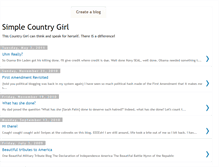 Tablet Screenshot of countrygirlpolitics.blogspot.com